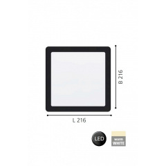 Точечный светильник FUEVA 5 w21,6 LED NW BK Eglo 99189 Бучач