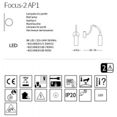 Бра Ideal Lux Focus-2 203195 Ужгород