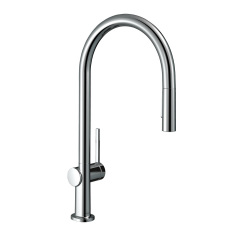 Змішувач для кухні Hansgrohe Talis M54 210 із висувною лійкою хром Сарны