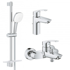 Набір змішувачів для ванни 3 в 1 Grohe Eurosmart хром (UA123238S3) Борисполь