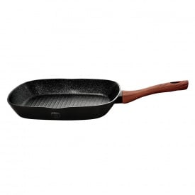 Сковорода-гриль Berlinger Haus Ebony Rosewood Collection 28 см Чорно-коричневий BH-1721