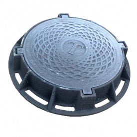 Люк канализационный чугунный тяжелый "Т" С250 (БМ) 820х140, 25т (4 вуха)