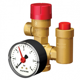 Группа безопасности Flamco 3/4" угловая, латунь