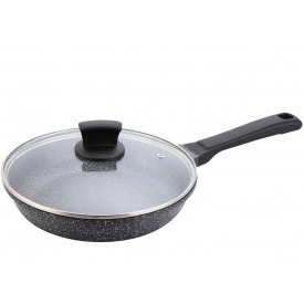 Сковорода Maestro Granite із кришкою 24 см Сірий MR-1225-24