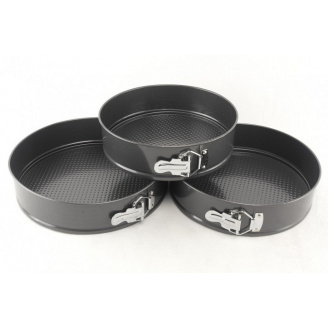 Набор форм для выпечки для торта (d-24см, d-26см, d-28см) h-6,5 см 3 шт A-PLUS 1744