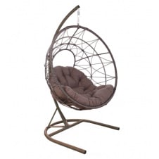Крісло-гойдалка Сфера Орегон Кокон плетене на металокаркасі