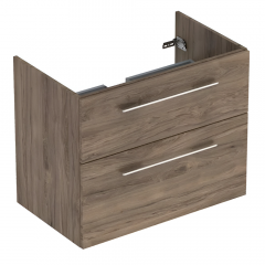 Тумба в ванную Geberit Selnova Square Slim Rim 98,8х50,2 настенная, под умывальник, орех темный (501.212.00.1) Житомир