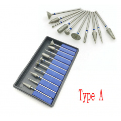 Набор алмазных боров 10шт (фрез, шарошек) для гравера S-Body Technology Херсон