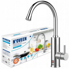 Проточный водонагреватель на столешницу Noveen IWH850 INOX 370х225 мм Серебристый Городок