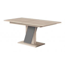 Стіл розкладний Пленум-1 (140х80х80 см, дуб крафт сірий + сірий шифер)