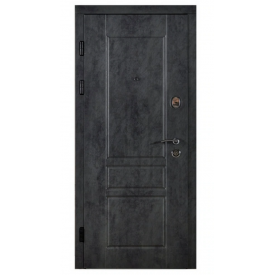 Входная дверь Рубеж оксид темный/белый 860х960х2050 мм 