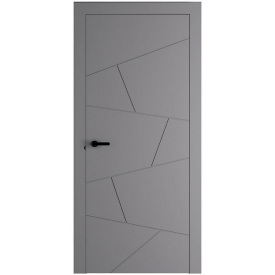Фарбовані двері міжкімнатні Сіра Модель 714 глуха
