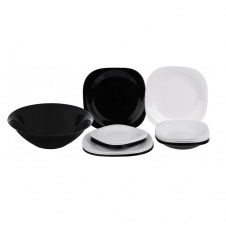 Сервіз столовий Luminarc Carine Black-White 19 предметів 1491 (2381) LUM АН