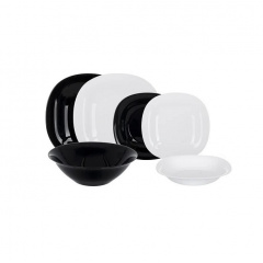Сервиз столовый Luminarc Carine Black-White 19 предметов 1491 (2381) LUM АН Киев