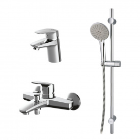 Набір 3 в 1: змішувач для умивальника, душовий комплект AM.PM Fun F4098