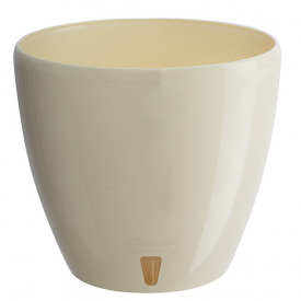 Горшок для цветов DECO TWIN PLUS с картриджем 5,8 л Кремовый Santino