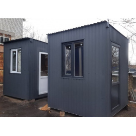 Виготовлення вагончика поста охорони на металевому каркасі під замовлення