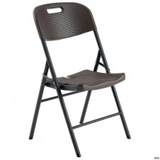 Складаний стілець Кнокс пластик коричневий