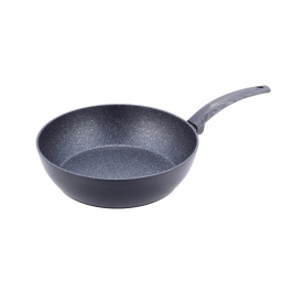 Сотейник алюминиевый с антипригарным покрытием 24 см Kamille black marble KM-4134