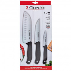 Набор из 3 кухонных ножей 3 Claveles Evo (01734) Харків