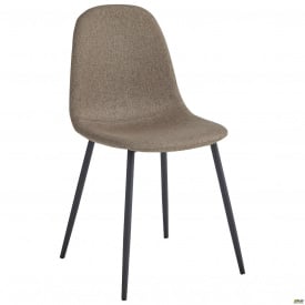 Стілець AMF Лучія коричневий на чорних ніжках 