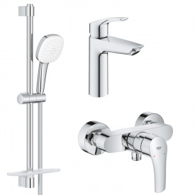 Набір змішувачів для душу 3 в 1 Grohe Eurosmart хром (UA123244M1)