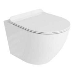 Унитаз подвесной Lavita Sofi 490х365 безободковый, белый (5908211401461) Хуст