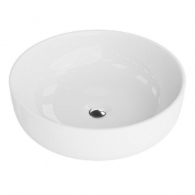 Умывальник накладной Lavita Cordoba 415x415 круглый, белый глянцевый (5908211479422)