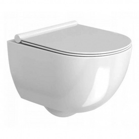 Унитаз подвесной Rea Carter 490x360 безободковый, белый (REA-C1450)