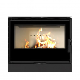 Печь-камин на дровах Kratki PRO KARI 80 12 кВт сталь, напольный (Ø180)