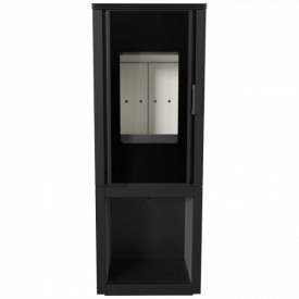 Печь-камин на дровах Kratki KOZA ENYO FLAT 01 6 кВт сталь, напольный (Ø150)