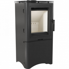 Печь-камин на дровах Kratki KOZA K5 7 кВт сталь, с нишей для дров (Ø150)