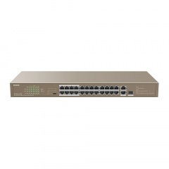 Комутатор Tenda TEF1126P-24-250W 24xFE PoE, 2xGE, 1xSFP/GE Мелитополь