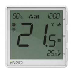 Термостат фанкойла Engo Controls EFAN-24W WiFi 24V білий Стрий