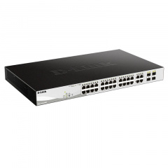 Комутатор D-Link DGS-1210-28MP 24xGE PoE, 4xSFP, 370Вт Оріхів