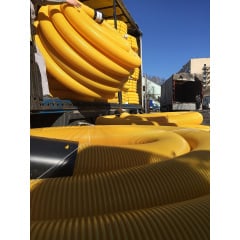 PipeLife Гофрована дренажна (перфорована) труба ПП SN8 160 6м градус перфорації 220 Хмільник