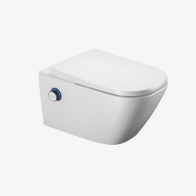 Унитаз подвесной Excellent Dakota S2 595х370 безободковый, белый/черный (CEEX.4124.K.S2.WHBL)