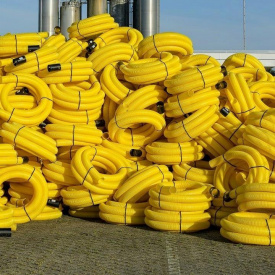 Дренажна труба гофрована PipeLife в бухтах 160 мм 25-50 м