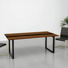 Стіл для переговорів Tobi Sho LOFT Volcano КСЛВ/1/36 стільниця 36 мм, 2100х1100х765 Фаєрвуд