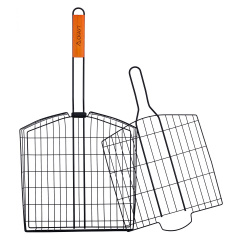 Залізна решітка з антипригарним покриттям для гриля 30.5x32x5.5см Kamille KL225198 Буча