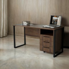 Стол письменный Tobi Sho LOFT Volcano СПЛВ/3 прямой с ящиками, столешница 36 мм, 1400х600х765 Фаервуд Киев