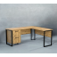 Стіл кутовий офісний Tobi Sho LOFT Gold СУЛГ/5-1 з 2 шухлядами стільниця 18 мм, 1400х1200х750 Дуб аппалачі Вознесенськ