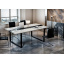 Стіл для переговорів Tobi Sho LOFT Iceberg КСЛА/1/36 стільниця 36 мм, 2100х1100х765 Дуб крафт білий Королево