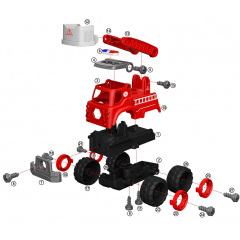 Пожарный кран Diy Spatial Creativity LM9034 Разноцветный (6548100) Житомир