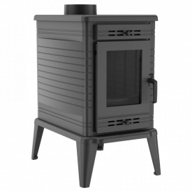 Печь-камин на дровах Kratki Koza K10 PW 10 кВт чугун, отдельно стоящая (Ø130) (5901350052310)