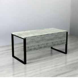 Стол руководителя Tobi Sho LOFT Iceberg СКА/1 прямой столешница 36 мм, 1600х800х765 Дуб крафт белый