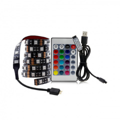 Світлодіодна стрічка з пультом UKC 5050 RGB 2м Хмельницький