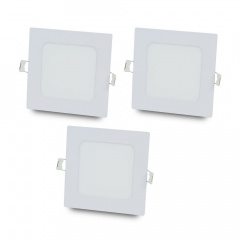 Комплект светильников светодиодных Lightwell LW-SQ-RCD-9 9 W 3 шт Буча