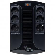 ИБП со ступенчатой синусоидой LogicPower LP 650VA-6PS 455 Вт линейно-интерактивный (6900043240019)