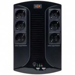 ИБП со ступенчатой синусоидой LogicPower LP 650VA-6PS 455 Вт линейно-интерактивный (6900043240019) Тернополь